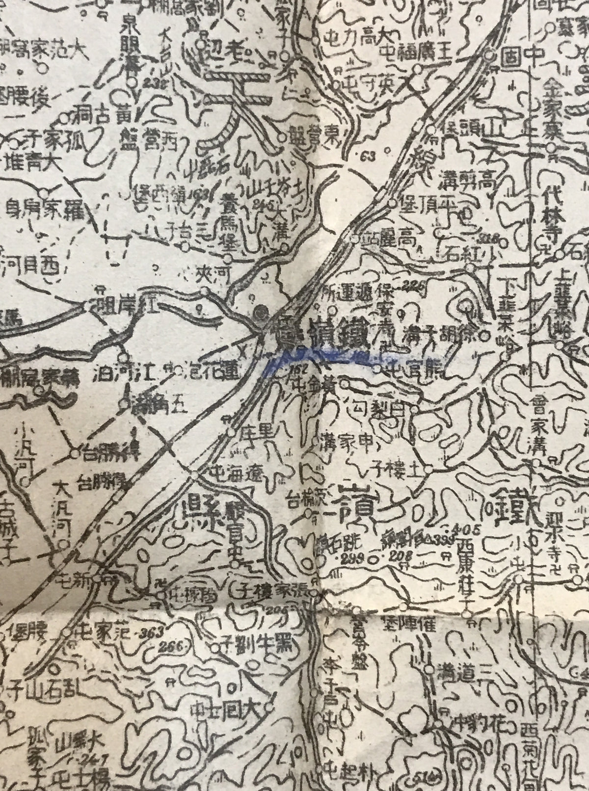 【地図】奉天黒山附近図 50万分の1