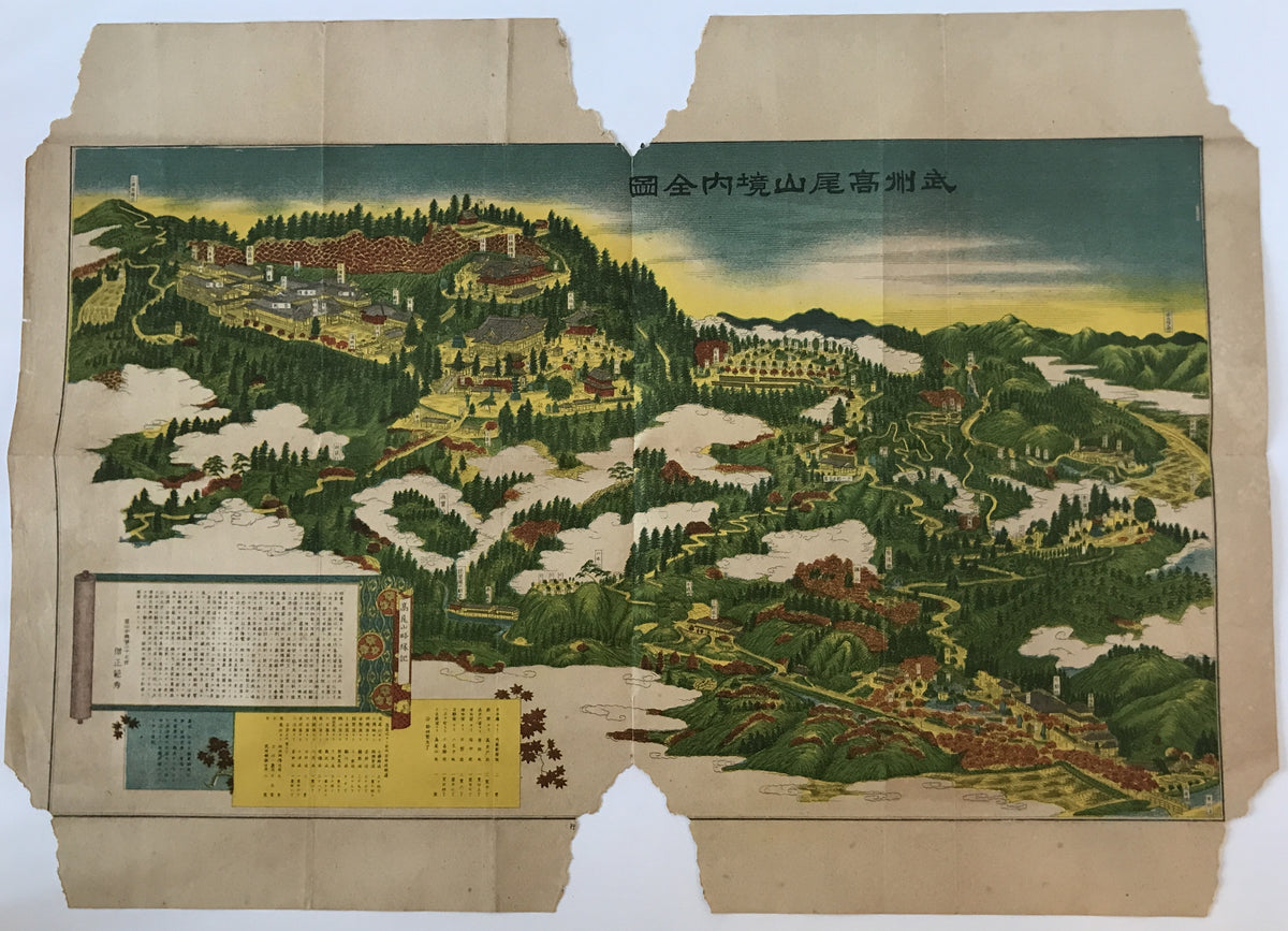 武州高尾山境内全図 明治36年以降