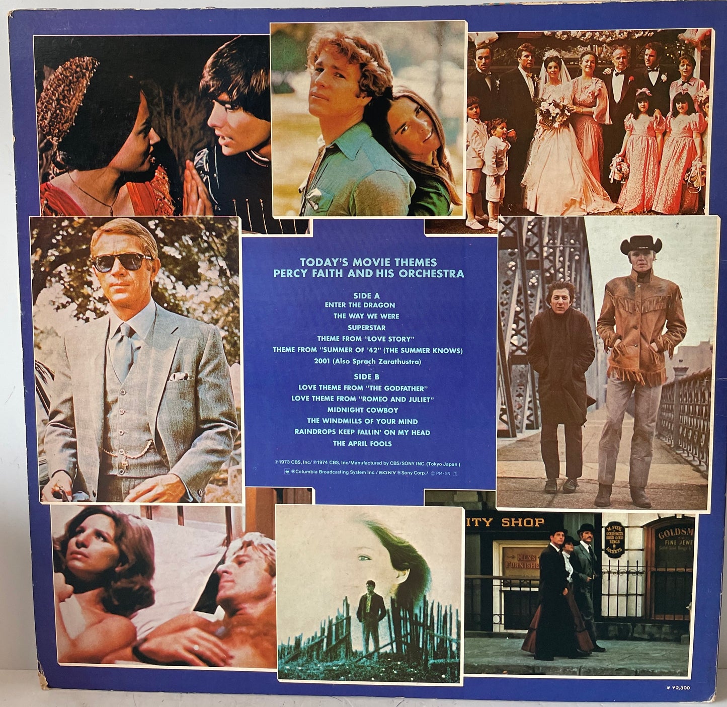 LP Today's Movie Themes Percy faith and his orchestra/最新スクリーン・ベスト・ヒット、パーシー・フェイス  SOPM113