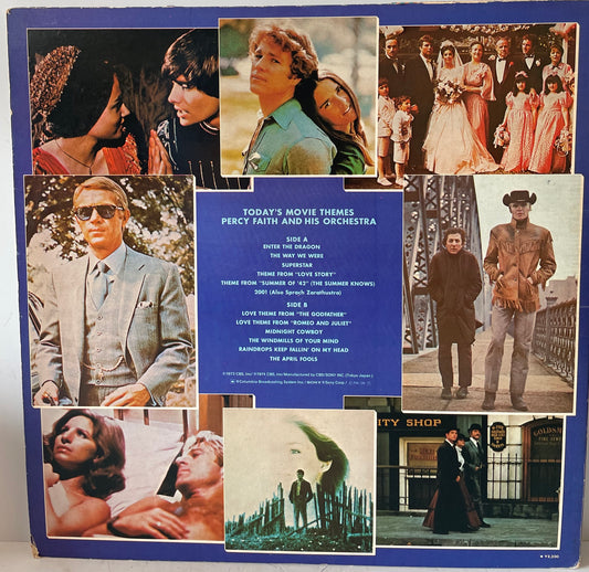 LP Today's Movie Themes Percy faith and his orchestra/最新スクリーン・ベスト・ヒット、パーシー・フェイス  SOPM113