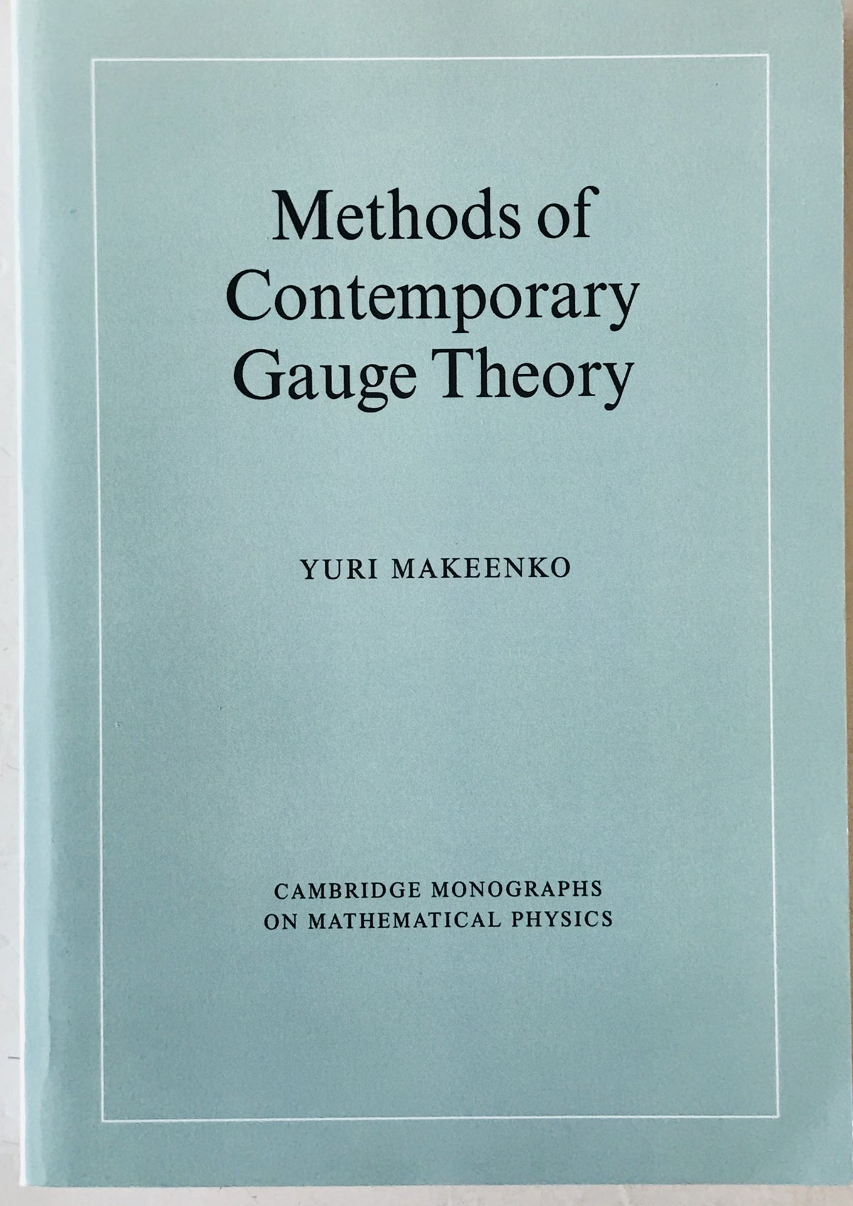Methods of Contemporary Gauge Theory