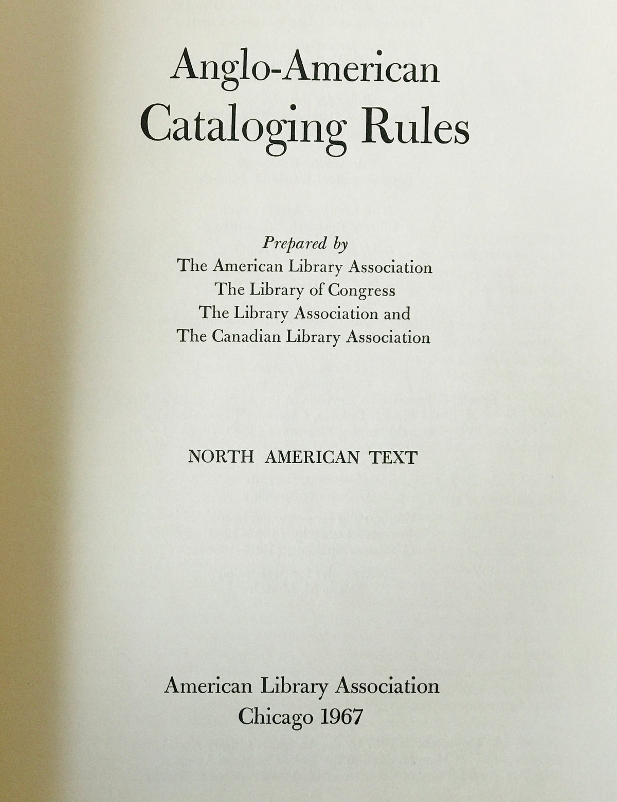 Anglo-American Cataloging Rules