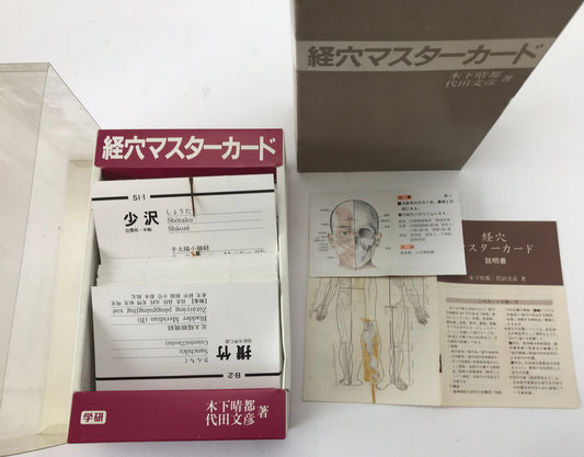 経穴マスターカード　初版・金匱要略講話　4、7、10、13、17、18、23