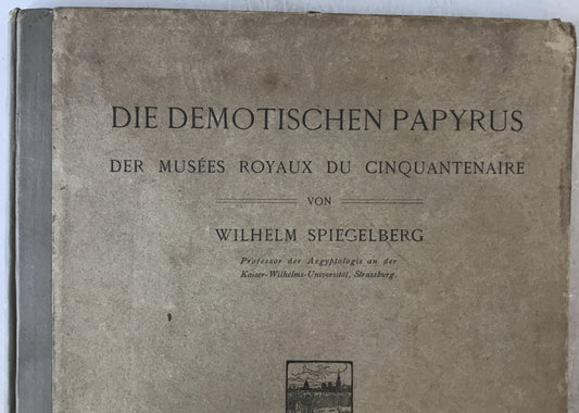 Die demotischen Papyrus der Mus?es Royaux du Cinquantenaire (フランス語)
