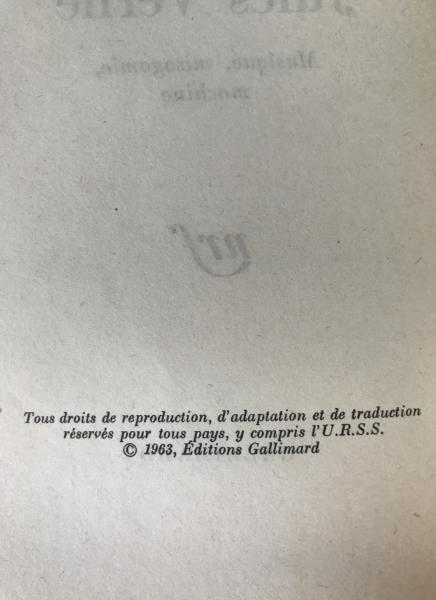 Marcel Mor? "Nouvelles explorations de Jules Verne" 1963 Gallimard 1st Ed.