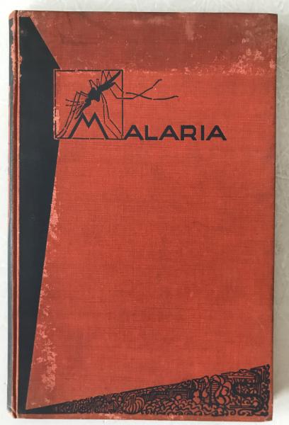 MALARIA AND QUININE 1927 Amsterdam Early Public Health Art Deco Book