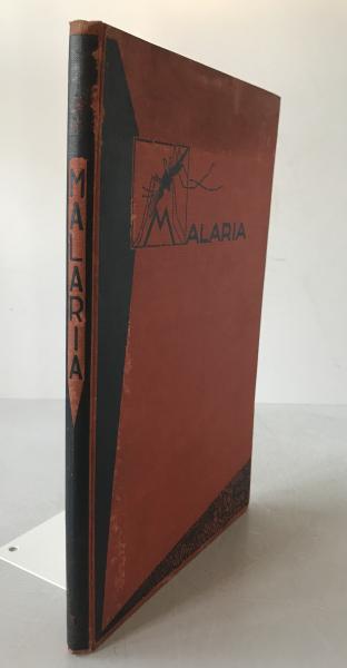MALARIA AND QUININE 1927 Amsterdam Early Public Health Art Deco Book