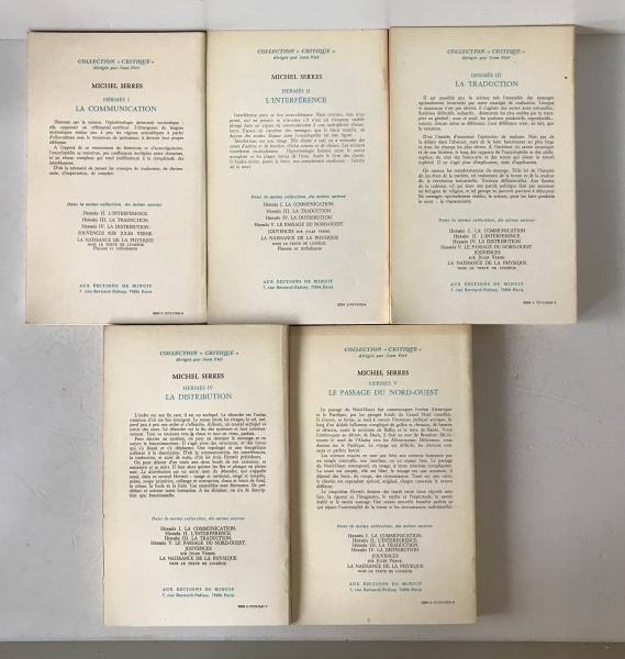 Michel Serres: Herm?s Series (5 Vol Set) - French Philosophy - Editions de Minuit (1968-80)