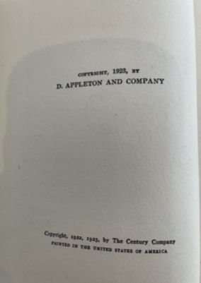 1923 FAINT PERFUME by Zona Gale Vintage Hardcover Novel D. Appleton NY Author of Pulitzer Winner "Miss Lulu Bett"