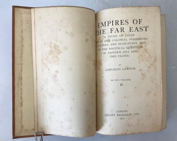 "Empires of the Far East" - Japan, Korea, Manchuria Map [Vol.2 ONLY]