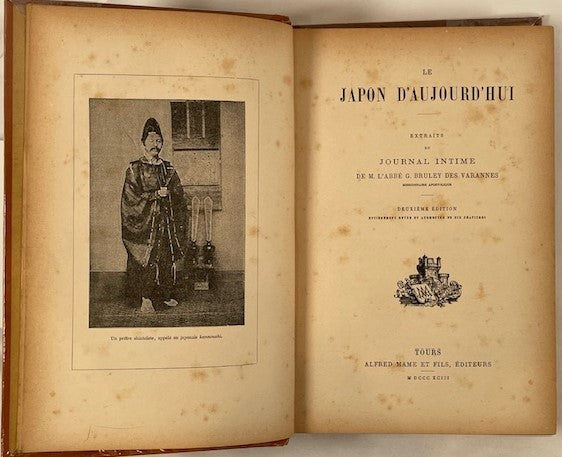 1893 "LE JAPON D'AUJOURD'HUI" Antique French Book on Meiji Japan