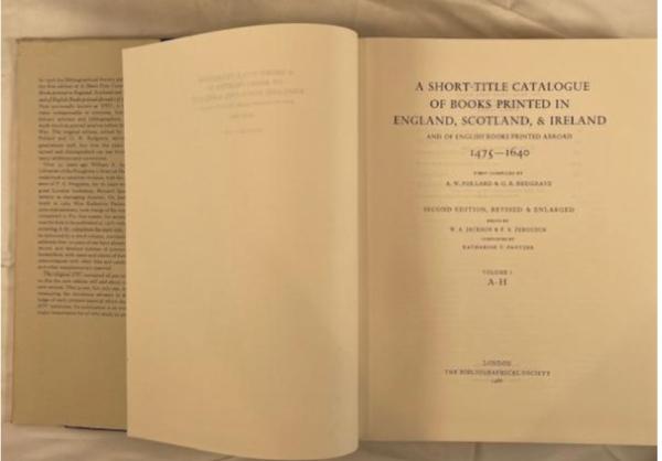 POLLARD & REDGRAVE Short-Title Catalogue