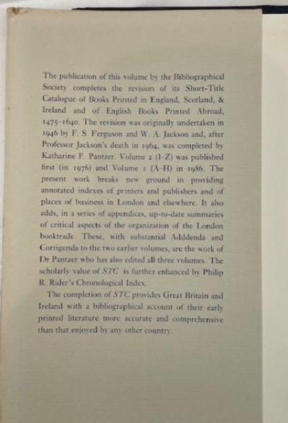 POLLARD & REDGRAVE Short-Title Catalogue