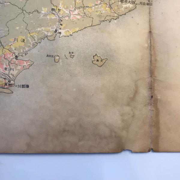【古地図】徳島縣林相圖 明治末～大正期 森林資源調査図