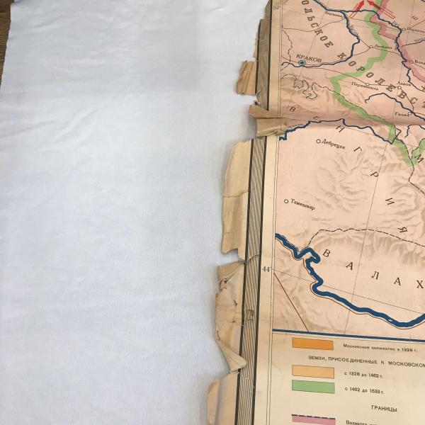【古地図】ソ連時代刊行「ロシア国家形成期歴史地図（1528?1553年）」一括3枚組（1955年モスクワ出版）
