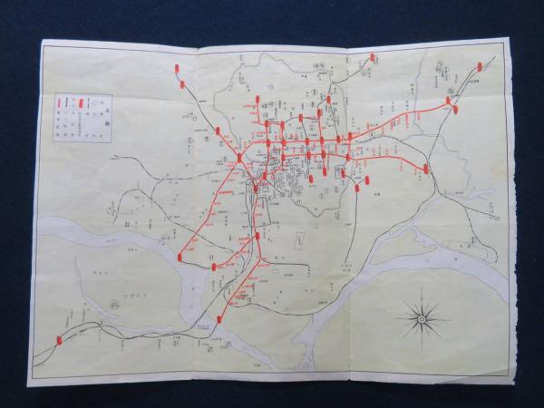 【古地図】日本統治時代 京城（現ソウル）京城附近 路線図 観光協会指定 古地図（旅館料金表付き）