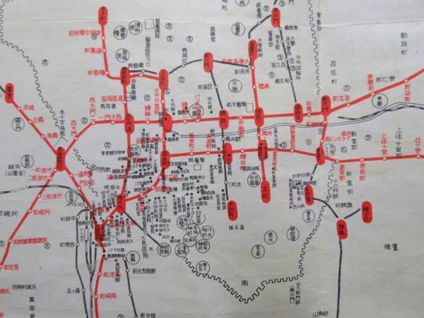 【古地図】日本統治時代 京城（現ソウル）京城附近 路線図 観光協会指定 古地図（旅館料金表付き）