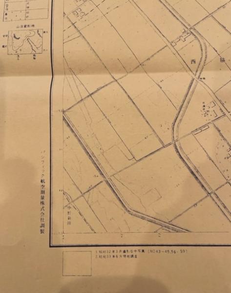 【古地図】静清廣域都市計画図  62　1/3.000　静岡県　昭和33年　パシフィック航空測量株式会社調製