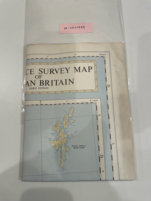 【古地図】Ordnance Survey Map of Roman Britain 1/1,000,000 the Ordnance Survey,Chessington,Surrey,1956