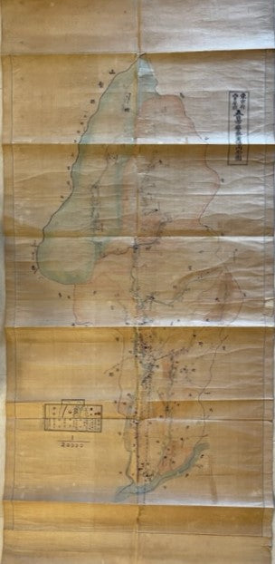 【古地図】東京府西多摩郡五日市警察署管内全図　1/20,000 大正15年作製 経年劣化によるヤケ、傷みあり