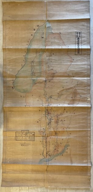 【古地図】東京府西多摩郡五日市警察署管内全図　1/20,000 大正15年作製 経年劣化によるヤケ、傷みあり