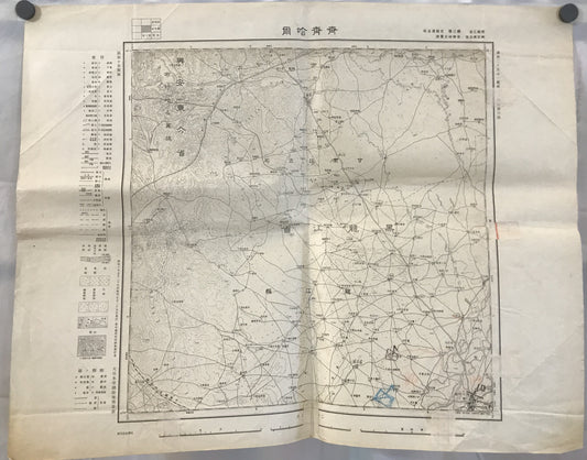 【地図】満洲二十万分一図　齊齊哈爾(第34行第6段)、鎭東(第34行第9段)、明水(第33行第8段)、大通（第33行第8段）、林甸(第33行第7段)　5枚揃え