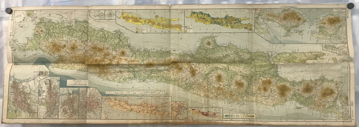 【地図】大南洋詳密地図ノ一部 ジャワ詳密地図