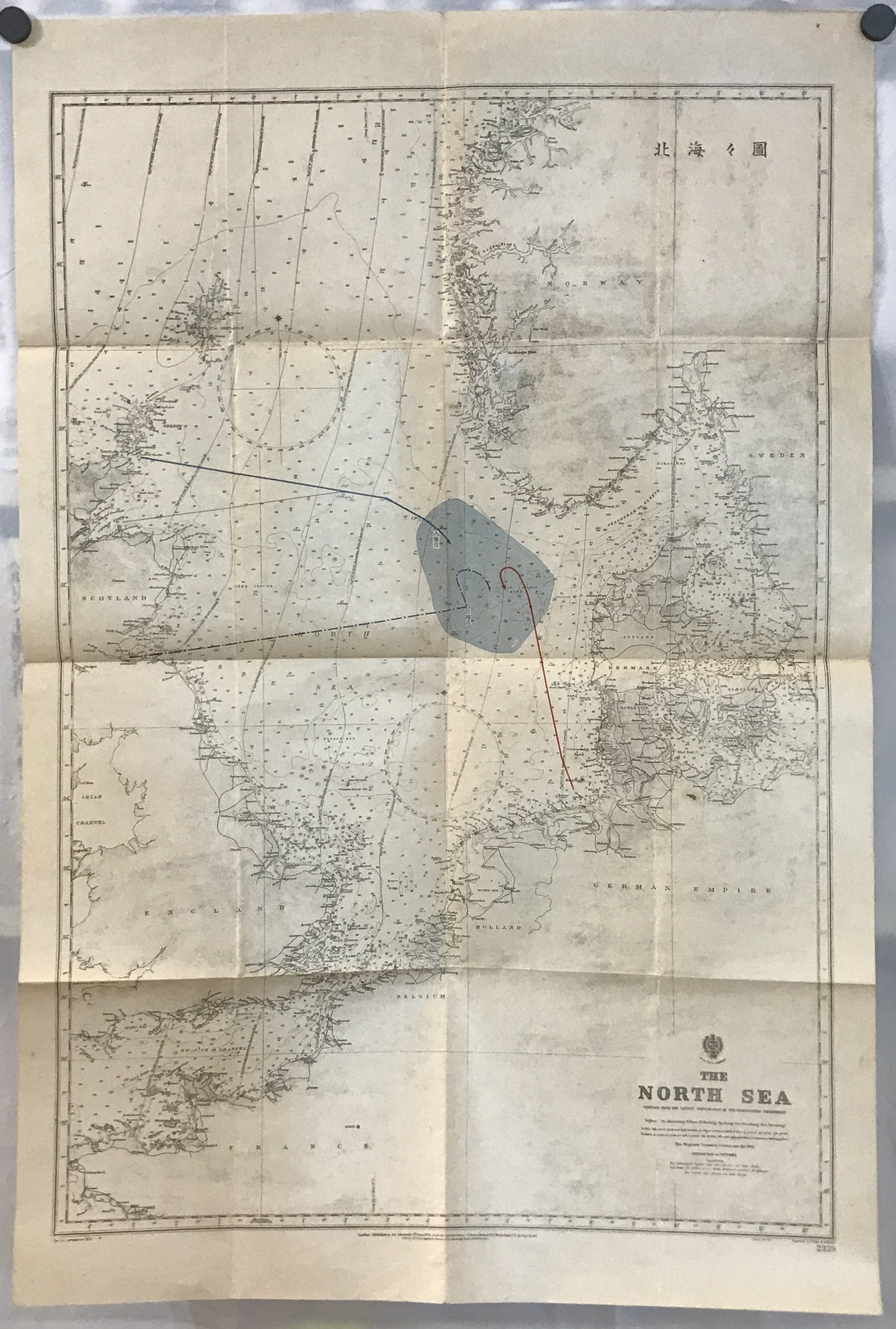 【地図】The North sea 2339