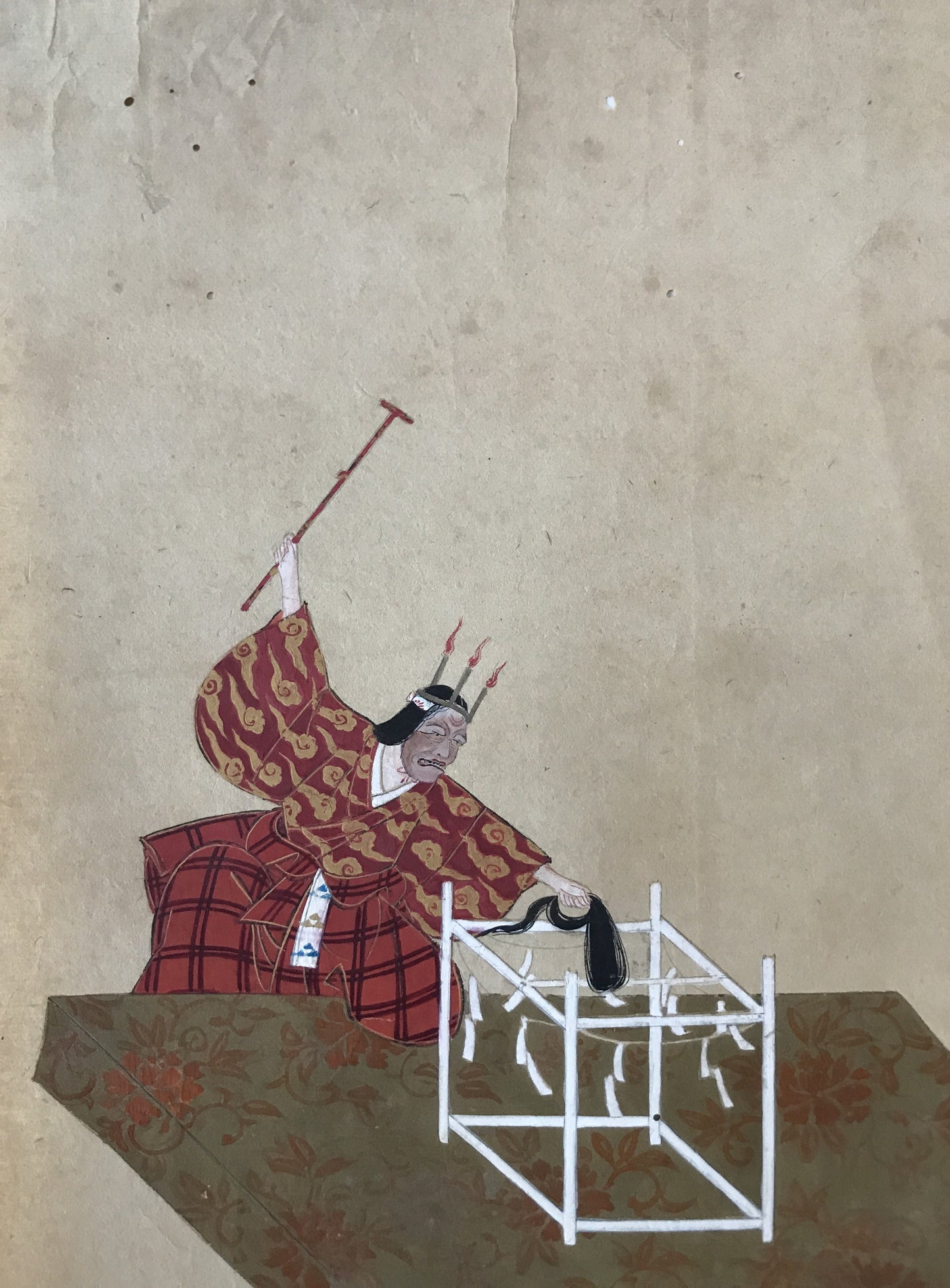 江戸期　肉筆　能画