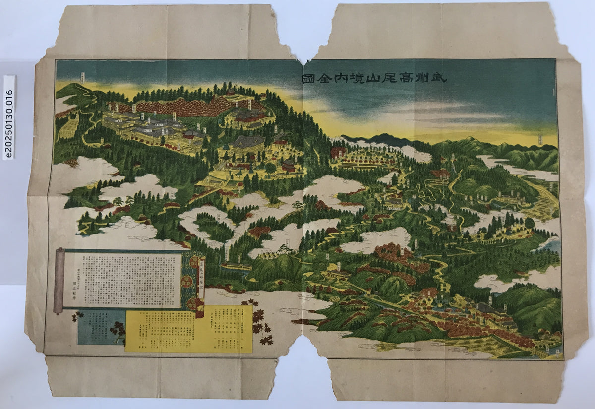 武州高尾山境内全図　明治36年以降