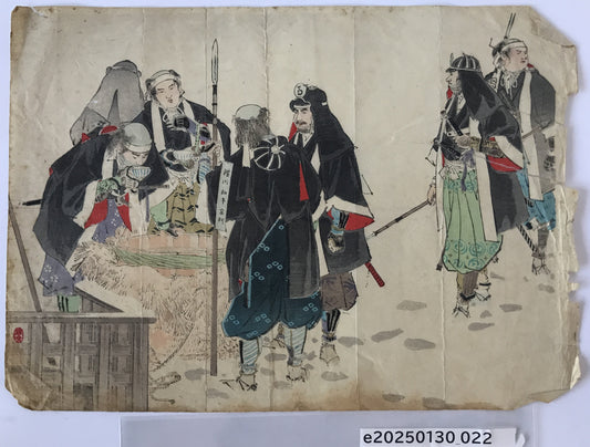 赤穗義士引揚 浮世絵 木版画
