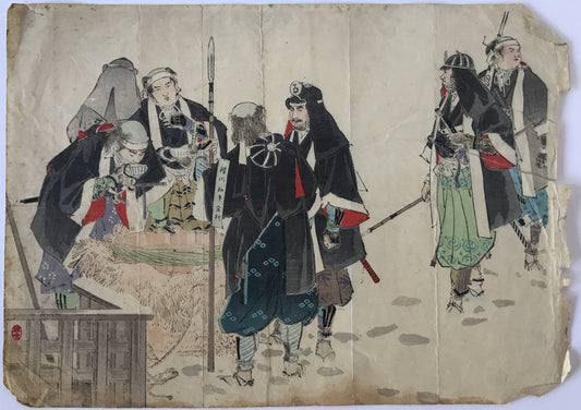 赤穗義士引揚 浮世絵 木版画