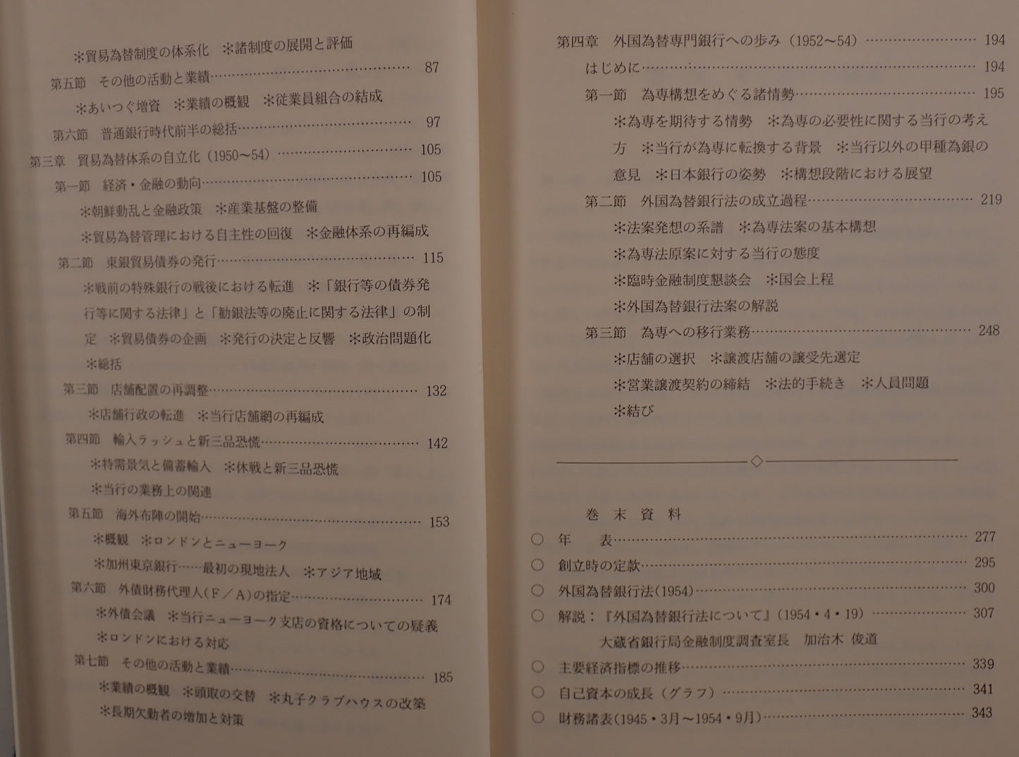 東京銀行５０年史1-4 冊セット+特殊會社關係法規集　5冊揃え