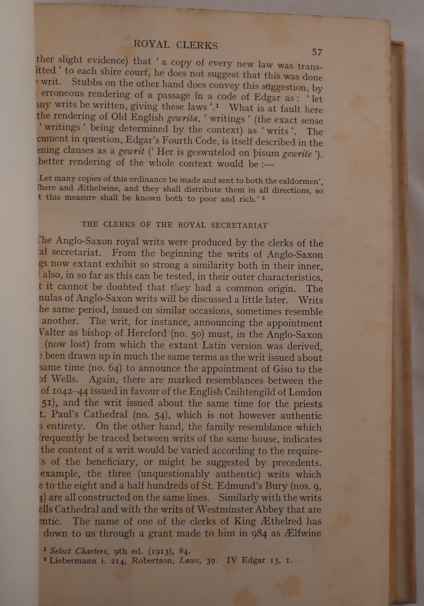 ANGLO-SAXON WRITS