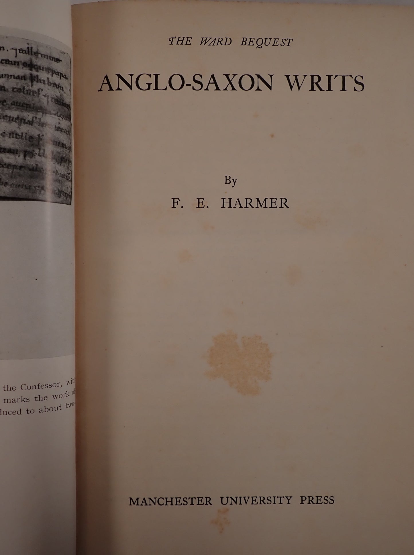 ANGLO-SAXON WRITS